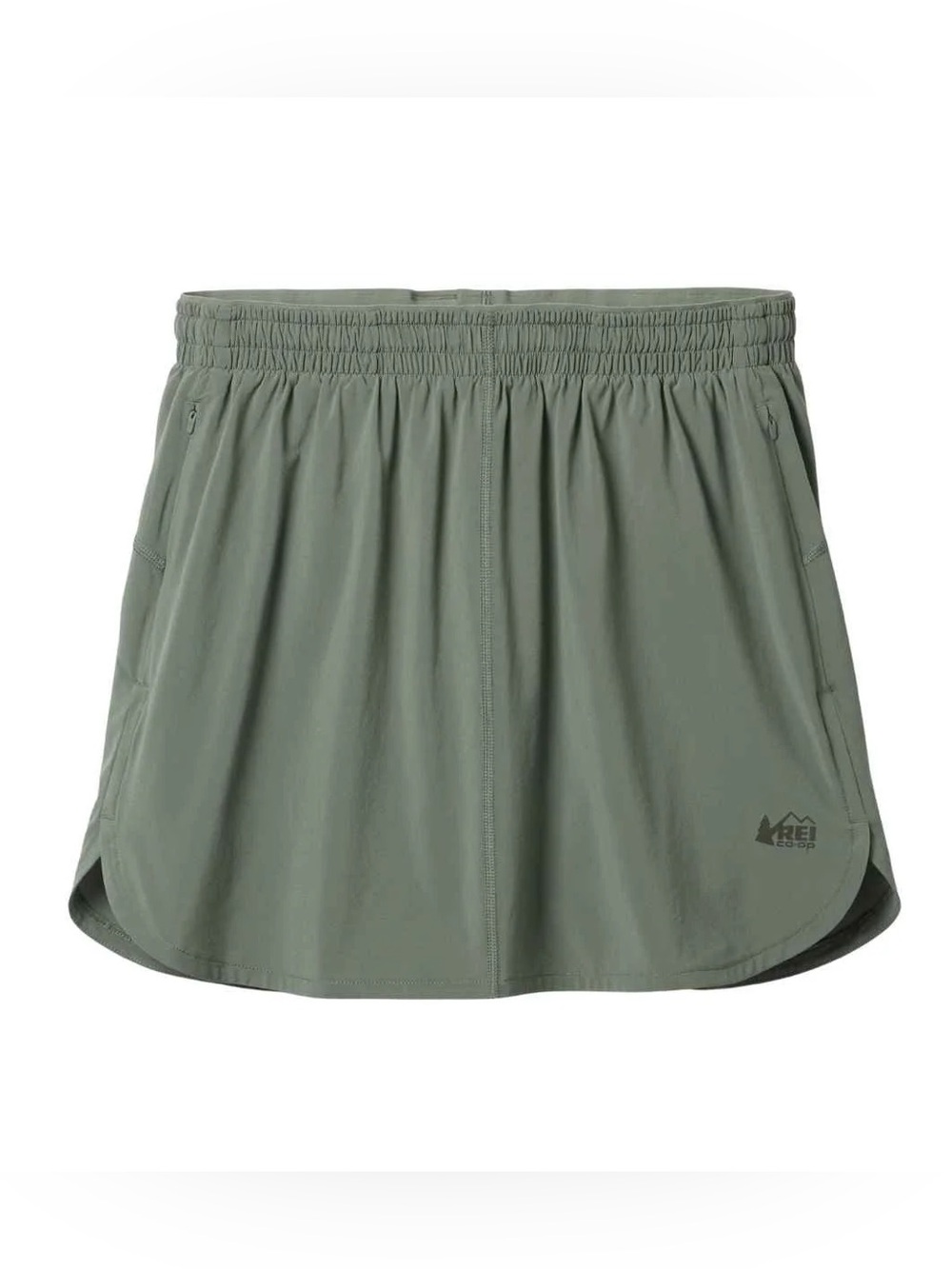 NWT REI Co-op Active Pursuits Skort Stone Green Large UPF 50+
